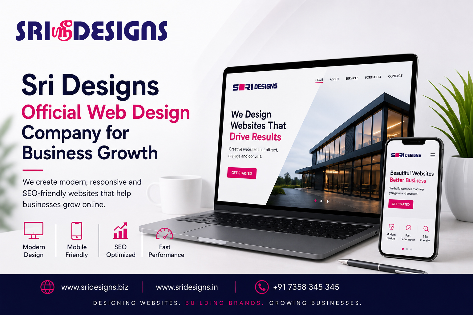 Sri Designs web design company